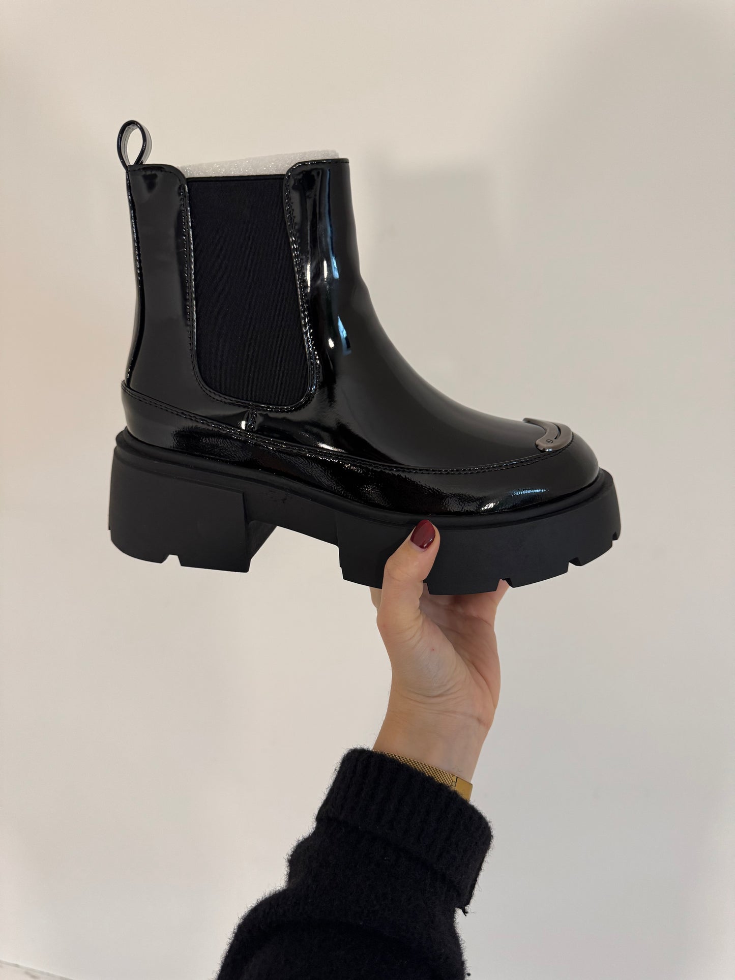 Bottines vernies -Noir